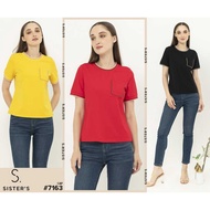 SISTERS Women's Short Stretch T-Shirt Blouse 7163 (M-5XL)