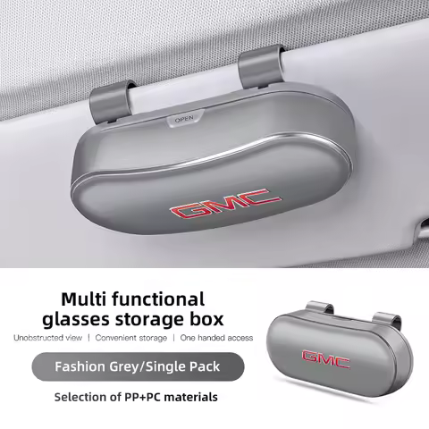 Car Visor Glasses Box Auto Sunglasses Storage Case For GMC Terrain Sierra 1500 Yukon Acadia Savana H