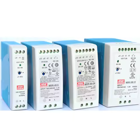 MEAN WELL MDR-10 20 40 60 100 - 5 12 15 24 48 meanwell MDR -10 -20 -40 -60 -100 W 5 12 15 24 48 V Ou