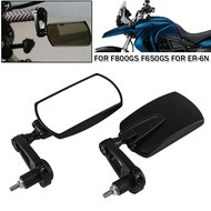 Motorcycle Rearview Mirrors Square 7/8" Handle Bar End Foldable Side Mirror For Cafe Racer For BMW F