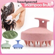 24h Shipping Soft Rubber Shampoo Brush Integrated Household Cleaning Comb Cleaning Massage Scalp Com