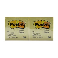 3 M Post-it Sticky Note Memo Stick Yellow 654