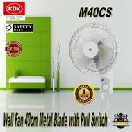 KDK M40CS 16 INCH WALL FAN/ PULL STRING WALL FAN WITH NO REMOTE CONTROL