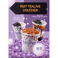 RM7 TEALIVE VOUCHER [Redeem at tealive counter only]