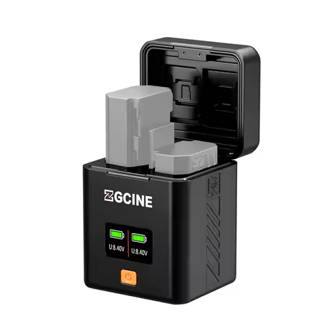 NP-FZ100 Camera Battery Charging Case 2-slot Battery Charger for Sony A1 A9 II A7R V A7R IV A7S III 