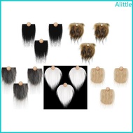Alia Gnome Beads and Fake Beards 6pcs set Faux Fur Dwarf Beard  Bead for Christmas Plush Gnome for D