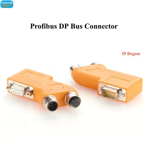 PLC Profibus DP Bus Connector with Programming Port D-SUB 9pin to M12 B-code For Siemens Compatible 