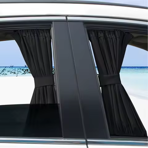 2pcs Car UV Protection Sun Shade Curtains Sides Window Visor Mesh Cover Shield Brand New And High Qu