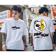 Kaos Tangan Pendek Premium Pria Tshirt Distro Motif RIGHT NOW  Pakaian Pria / Kaos Distro Premium / 