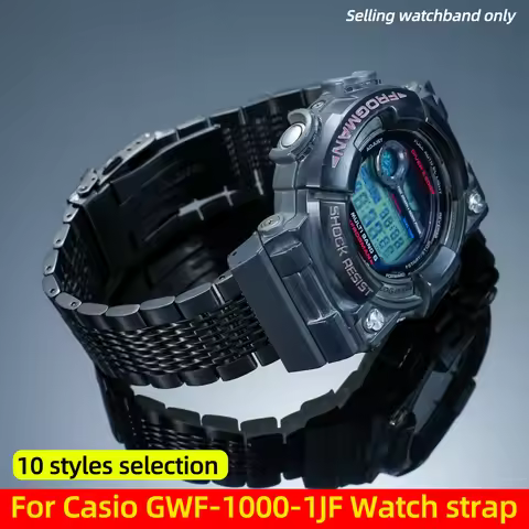 10 styles Watch band For Casio G-SHOCK GWF-1000-1JF 5th Frogman modified Stainless steel Bracelet Me