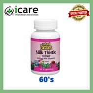 ♡NATURAL FACTORS MILK THISTLE EXTRACT 60'S ( EXP DATE  112025 )❆