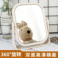 Get gifts/🍅 Hao Fan Jie Makeup Mirror Double-Sided Desktop Vanity Mirror Portable HD Rotatable Cosme