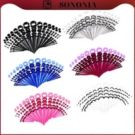 [SONONIA] 50pcs Stretching Kit Ear Taper Plugs 14G-00G Ear Tunnels Set Mixed Size