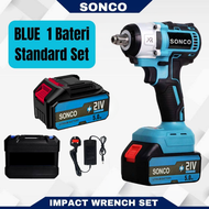 SONCO 580Nm Heavy Duty 688VF Cordless Impact Wrench Electric Impact Wrench 1/2 Inch Socket Drill Scr
