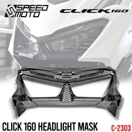 HONDA CLICK 160 HEADLIGHT MASK GARNISH CARBON C-2303 FOR CLICK 160 SPEEDMOTO