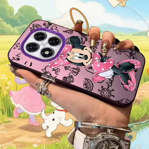 Disney Minnie Frosted Case for Xiaomi Redmi Note 14 13 12 10 Pro Plus 11S 14C 13C 12C 9C 11S K70 K60