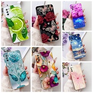 Clear For Poco M3 Case Cover Fashion Luxury Flowers Cute Funny Cat Painted Soft Casing M2010J19CG M2