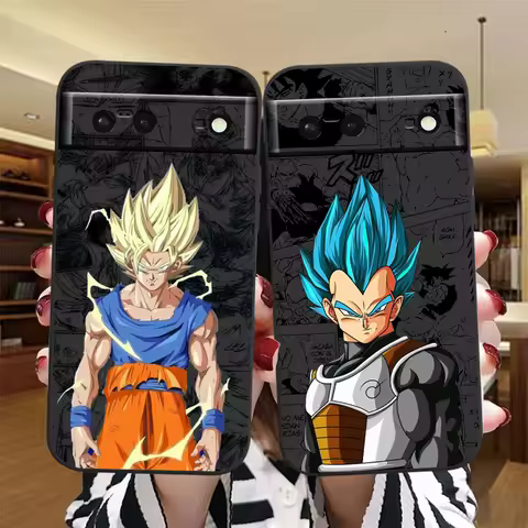Comic D-Dragon Ball Son Goku For Google Pixel 9 8 7A 7 6A 6 5A 5 4 4A XL 5G Black Silicon Shockproof