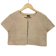 Akris Cardigan Sweater beige Women Short sleeves Direct from Japan Secondhand