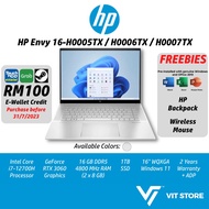 HP Envy 16 i7-12700H i5-12500H RTX 3060 Arc A370M 16GB 1TB | 16-h0005TX 16-H0006TX 16-H0007TX i7 i5 12th gen Laptop