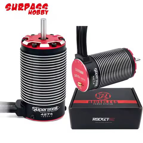 Surpass Hobby Rocket Supersonic 4268 / 4274 4-Pole Waterproof Brushless Motor For 1/8 1/7 Rc Car Tru
