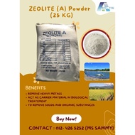 Detox Zeolite Powder 25KG / Filter Medium / Remove Ammonia/Pemulihan &Perawat Tanah