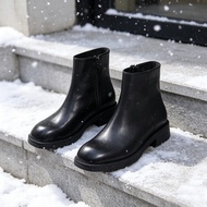 Chelsea Boots Square Toe Motorcycle Boots Men Side Zipper Martin Boots Men Men Casual Short Boots Me