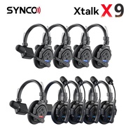 Synco XTalk X5 X6 X7 X8 X9 2.4GHz Wireless Intercom System Remote Headsets Wireless Microphone Expan