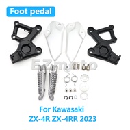 For Kawasaki ZX4R ZX4RR ZX-4R ZX-4RR ZX 4R 4RR 2023 Motorcycle Accessories Front Footrest Foot pegs 