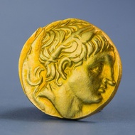 Greece Athens Apollo Gold Coin Micro-Carving Art Coin Metal Souvenir Collection 26.4.29