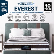 Therapedic USA Made by Mylatex Everest 5 Zones Pocketed Spring Latex Mattress - Single/Queen/King (13")