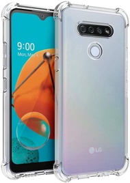 Ốp lưng điện thoại LG Q51 Crystal Clear Ốp bảo vệ chống sốc trong suốt bằng cao su Silicone dẻo