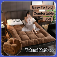 10CM Thick Tilam Foldable Mattress Tatami Cashmere Mattress Topper Japanese Futon