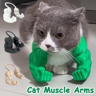 Creative 3D Printed Cat Muscle Arms Pet Cosplay Cat Accessories for Halloween Party Decoration
