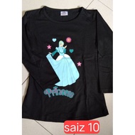 baju t-shirt girl lengan panjang budak perempuan