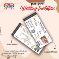 Premium Full Color Boarding Pass Invitation