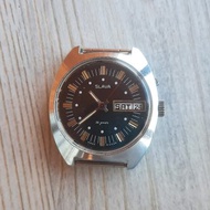 蘇聯機械發條男錶 SLAVA 26 顆寶石 2427 機芯祖母綠錶盤