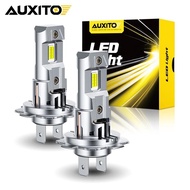 2Pcs AUXITO 30000LM H7 LED Canbus No Error Headlight Bulbs with Fan CSP Chip High Power 70W H7 LED B
