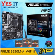 Asus Prime B550M-A WiFi II AM4 mATX Motherboard Aura Sync RGB + AMD RYZEN AM4 PROCESSOR
