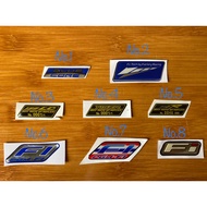 EPOXY STICKER LOGO YAMAHA HONDA FI/FI-PGM/BLUE CORE/FI TECK BY FACTORY RACING STICKER TIMBUL