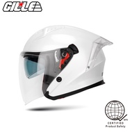 Gille helmet motorcycle Half face original dual visor Half face woman and men with BPS/ICC （free visor）172 plain