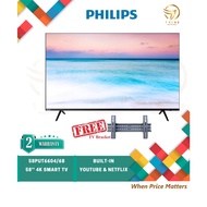 [FREE TV BRACKET ] Philips 58" 4K UHD LED 58PUT6604 Smart TV 58PUT6604/68