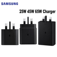 Original Samsung Charger 25W 45W 65W Super Fast Charging PD Adapter Travel Wall Chargers with 5A Typ
