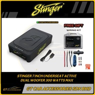 STINGER 7 INCH UNDERSEAT DUAL ACTIVE SUBWOOFER 300 WATTS MAX