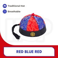 Kids Dynasty Ancient Chinese Hat with Ponytail Chinese Traditional Hat Child Cosplay Hat Kids Boy Ca