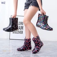 2024 new BOTA womens rain boots girls floral design polka dot rain boots