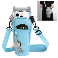 Cup Storage Bag Tyeso Tumbler Carrier Pouch Bag with Mobile Wallet Pocket and Shoulder Strap for 900