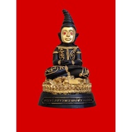 Superb 7" Height Golden Face Phra Ngan Bucha 金脸 帕婴王 供奉型 金身 LP Thongpan Wat Bankam Plakhow BE 2552