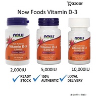 ❀ slimming ❀ ✻Now Foods, Vitamin D-3, Vitamin D3 High Potency, 2000500010000 IU,120 Softgels♟