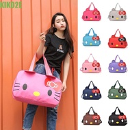 KIKO2E Cartoon Messenger Travel Bag - Kitty Cat Bowknot, Waterproof Shoulder Bag
